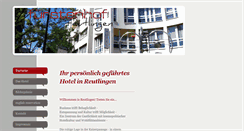 Desktop Screenshot of hotel-fuerstenhof-reutlingen.de