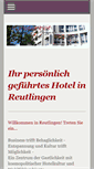 Mobile Screenshot of hotel-fuerstenhof-reutlingen.de